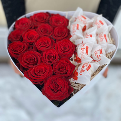 Коробка цветов " I love you"