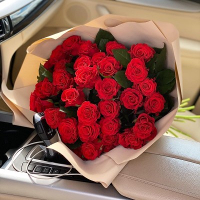 Букет із 25 троянд "Ель-торо"