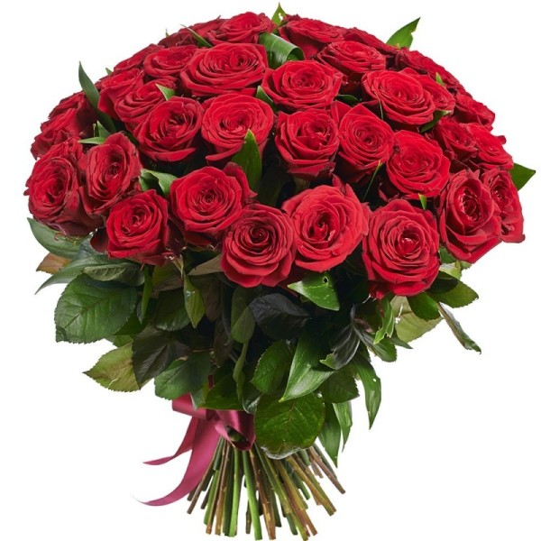Красная роза "Гран При" оптом 90 см
