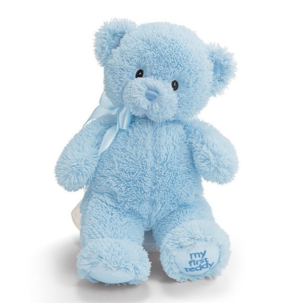 Блакитний плюшевий ведмедик 60 см