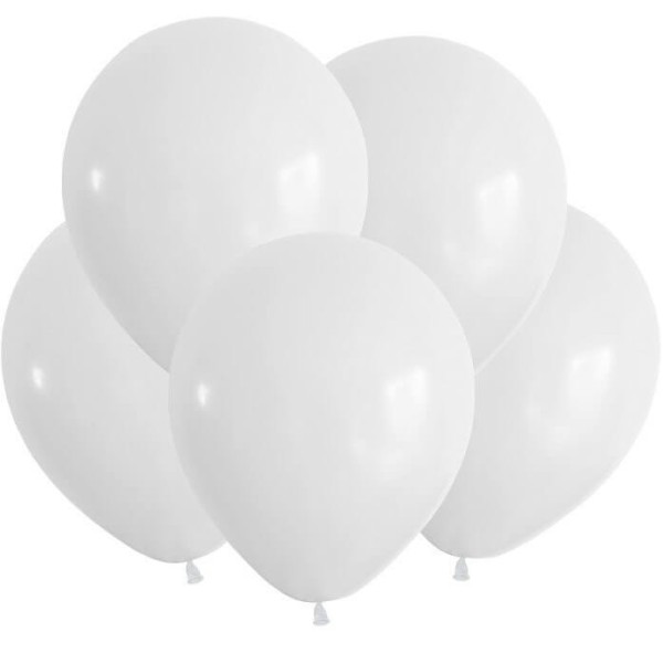 Білі гелієві кульки