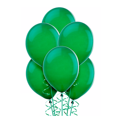 Зелені гелієві кульки